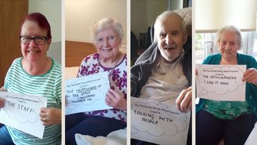 Residents talk about their favourite things at Blacon care home